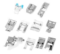QWORK® 11pezzi piedini per macchina da cucire, piedini premistoffa, adatti per macchine da cucire a gambo basso e la maggior parte delle macchine da cucire domestiche