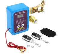 QWORK® 12V 240A stacca batteria per auto con display digitale, sezionatore Auto Remoto con 2 telecomandi, per camion, auto, camper