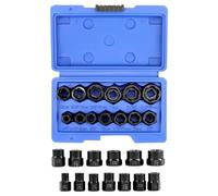 QWORK® 13 pezzi set di estrattori per viti, bulloni danneggiati remover kit, per dadi e bulloni danneggiati