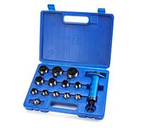 QWORK® 14 pezzi Set di punzoni 5-35 mm, set di punzoni in pelle, strumento di perforazione