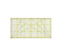QWORK® 15 cm x 30 cm righello preciso con linee d'angolo per cucito, sartoria, patchwork