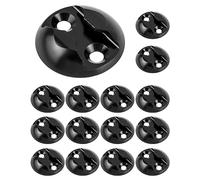 QWORK® 15 piastre di ancoraggio per binari dell'aeroplano, punto di ancoraggio per aeroplani, camper, furgoni, ambulanze, ecc. - un modo flessibile per fissare i carichi (45 mm)