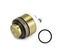 QWORK® 16MM Pulsante Campanello in Ottone, Pulsante Momentaneo Impermeabile Terminali a Vite 16MM 2A 12V/24V/36V DC ON/OFF