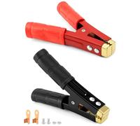 QWORK® 2 Pezzi 1000A Morsetti a Coccodrillo per Batteria, Morsetti a Coccodrillo con Copertura Isolante per Cavi di Avviamento per Auto