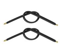 QWORK® 2 pezzi 50CM cavo coassiale SMA per finestra, cavo piatto SMA maschio a femmina compatibile con antenna Helium Miner, antenna 4G LTE