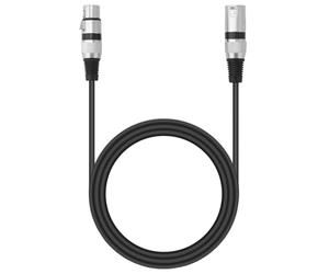 QWORK® 2 Pezzi 5M Cavi XLR, 3 Pin Cavo per Microfono XLR Maschio a Femmina, per Microfono, Altoparlanti, Mixer Audio