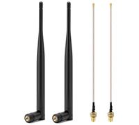 QWORK® 2 Pezzi 868mhz antenna omni-direzionale con sma-connettore, antenna inclinabile e girevole