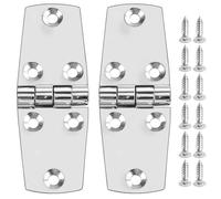 QWORK® 2 Pezzi Cerniere per porte con staffa marina, in acciaio inossidabile SUS316, 38 x 102 mm