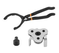 QWORK® 2 pezzi chiave per filtro dell'olio set, pinze filtro dell'olio regolabile 30 cm, chiavi filtro dell'olio a 3 bracci, per filtro dell'olio Ø 63-120 mm