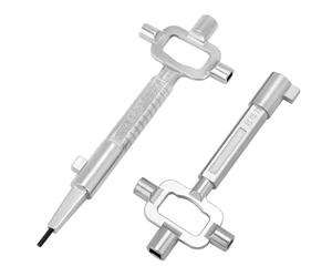 QWORK® 2 Pezzi Chiave Universale Per Serrature, Chiave Multifunzione, Passpartout Chiave, In Lega Di Zinco