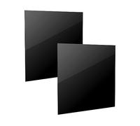 QWORK® 2 Pezzi Fogli Acrilici Neri Da 3 mm, 30 x 30 cm, Per Decorazioni Per La Casa, Quadri, Cornici Per Foto