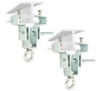 QWORK® 2 Pezzi Gancio per sacco da boxe, supporto per morsetto I-Beam, accessori per sacco da boxe per trave, regolato da 6.3 cm a 19 cm