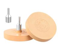 QWORK® 2 Pezzi Gomma da Cancellare per Decalcomanie, per Rimuovere gessati, Adesivi, Decalcomanie adesive in Vinile da Auto, Camper, Barche e Altro, 90 mm