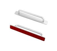 QWORK® 2 Pezzi Maniglia Autoadesiva per Porta Scorrevole, Maniglione Porta Esterna in Lega di Alluminio per Porte e Finestre, Cassetti, Armadi, Argento, 210 x 25 mm Argento