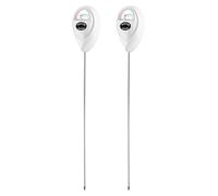 QWORK® 2 Pezzi Misuratore di Umidità del Suolo - Sonda Lunga 40 CM per Uso Profondo - Display a Quadrante di Lettura Immediata - per Piante da Giardino e da Interno