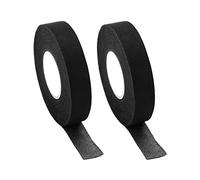 QWORK® 2 Pezzi Nastro Isolante in Tessuto - 19mm*15m - Nastro per Cablaggio Automobilistico, Prevenire il Groviglio di Cavi e Ridurre il Rumore