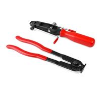 QWORK® 2 Pezzi Pinza per Fascette Auto, Pinze per Manicotti Asse, Fascette Stringitubo con Impugnatura in Gomma per SUV Auto