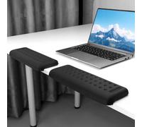 QWORK® 2 Pezzi Poggiapolsi Tastiera Ergonomici a Forma di L - Memory Foam, Base Antiscivolo