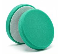 QWORK® 2 Pezzi Schiuma Lucidatura Auto,150mm, Verde - Tampone Lucidatura da Utilizzare con Lucidatrice Auto
