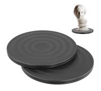 QWORK® 2 pz supporto girevole da 20 cm, con cuscinetti a sfera in acciaio, giradischi girevole su entrambi i lati a 360°, design antiscivolo per dispositivi elettronici, piante e artigianato