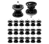 QWORK® 20 Pezzi Clip di Fissaggio per Pannello Porta Auto, Clip di Fissaggio per Auto con Guarnizione in Gomma, Compatibile con T5, Golf 5 6 7, A4 A5 A6