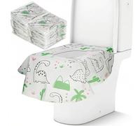 QWORK® 20 Pezzi Copriwater USA e Getta - Antiscivolo, Impermeabili, Emballage individuel - per Bambini e Adulti