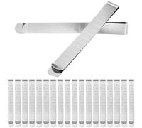 QWORK® 20 Pezzi Mollette Couture in Acciaio Inox con Misura di 7,6 cm per Cucito, Trapuntatura, e Marcatura