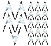 QWORK® 20 pezzi morsetti a molla in acciaio - 15 pezzi da 5 cm e 5 pezzi da 10 cm - non corrosivi, forte presa