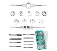 QWORK® 20-pezzi Set di maschi filettatori e filiere metriche - M3-M12 - per tagliare nuovi fili e riparare fili danneggiati