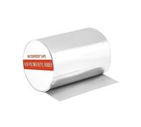 QWORK® 200 mm x 5 m Nastro sigillante impermeabile, Nastro butilico per la riparazione di tubi dell'acqua, tetto, grondaia, parasole e altro (spessore 1,5 mm)