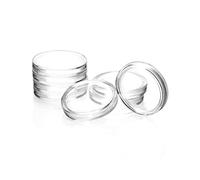 QWORK® 200 Pezzi Porta Monete Trasparente Rotondo - 25 mm