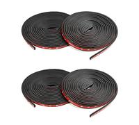 QWORK 20M Guarnizione Autoadesiva in Gomma, Forma B, Bordo Protettore per Porta Auto (5M x 4 Rotoli)