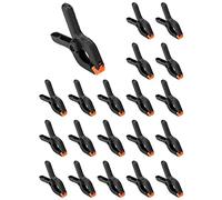QWORK® 20pz Morsetti a Molla in Nylon 2.5 Pollici 6.5 cm per Fai da te, Falegnameria, Studi Fotografici, Telone