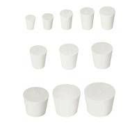 QWORK® 22 tappi in gomma piena, 000# -8#, 11 misure diverse, per provetta, palloni e altro