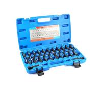 QWORK® 23 Pezzi Strumenti di Rimozione Terminale per Auto, Punta in Acciaio Inossidabile, Set Strumento per Allentare per Cablaggio Elettrico