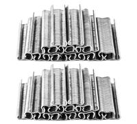 QWORK® 2400 Pezzi Chiodo per Recinzione a Forma di M, per Maiale Recinzione zincati rapidi Tipo