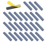 QWORK® 25 Pezzi Scivoli per Mobili, 16x75mm Cursori Rettangolari Autoadesivi - Piedini per Mobili Pesanti, Protezione per Tappeti e Pavimenti, Slittamento Silenzioso per Sedie e Divani