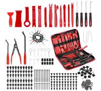 QWORK® 268 Pezzi Strumento per Smontaggio Auto, Strumento per Installazione Rivestimento Interno Auto, per Radio Pannello Porta