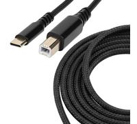 QWORK® 2M Cavo USB C a USB B, Cavo MIDI e Stampante in Nylon Intrecciato, Compatibile con Laptop, Scanner MIDI
