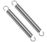 QWORK® 2PCS Molla di trazione, 150 mm di lunghezza libera, 304 acciaio inossidabile, diametro del filo 2.5 mm, diametro esterno 18 mm