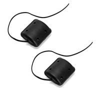 QWORK® 2Pcs Motore di Vibrazione DC , 12V 2300RPM vibranti motorino vibrazione per massaggi cuscino , con guscio in plastica nera