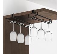 QWORK 2PCS Portabicchieri Sospeso, Porta Calici, Organizzatore per Bicchieri da