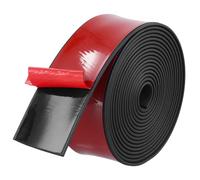 QWORK® 3 Metri Rotolo di Gomma Adesiva Nera 40mm x 2mm - Striscia di Neoprene Adesivo per Guarnizioni, Artigianato e Anti Vibrazioni