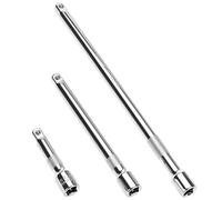 QWORK® 3 pezzi estensione per chiavi a bussola 3/8 pollici, 75 mm/150 mm/250 mm prolunga chiave a cricchetto in acciaio CR-V