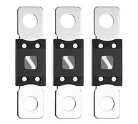 QWORK® 3 pezzi fusibili auto, 125 A, 32 V DC, a intervento lento, ideale per auto, roulotte e altro