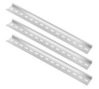 QWORK® 3 Pezzi Guida Din In Alluminio, Guida Din, 35 mm Di Larghezza, 7.5 mm Di Altezza, 300 mm Di Lunghezza, Per Installare Apparecchiature Elettriche Come Interruttori Automatici