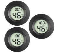 QWORK® 3 Pezzi Mini Termometro Igrometro Digitale per Interni - Display Aggiornato Ogni 10s