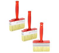 QWORK® 3 Pezzi pennelli per pittura, Pennelli da Parete, 30x120mm, ideali per la verniciatura e la manutenzione all'aperto