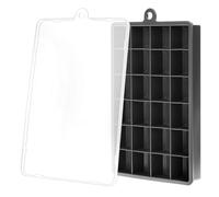 QWORK® 3 Pezzi stampi ghiaccio silicone, stampo ghiaccio a 24 cavità con coperchio, per cocktail, whisky, caffè