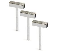 QWORK® 3 Pezzi Strumento di Ravvivatura Mole pour Rettifica Ruota, 45 x 10 mm Testa